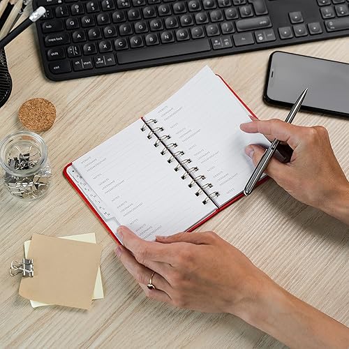 Miniatura 7 de Clever Fox Libro de contraseñas en espiral, mini organizador de direcciones de Internet y contraseñas con pestañas alfabéticas laminadas, diario