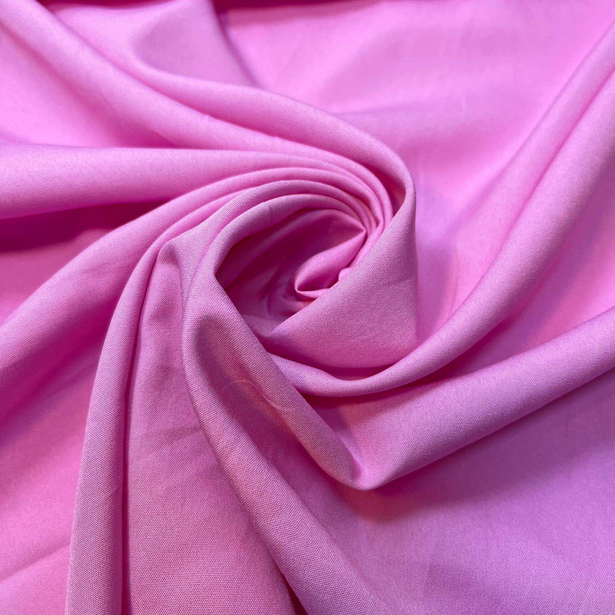 Soft Peach skin Powder Touch Dress Craft Lining Fabric Material 44" Wide Available in 8 Colours (Candy Pink, 1 Meter) โ image 1