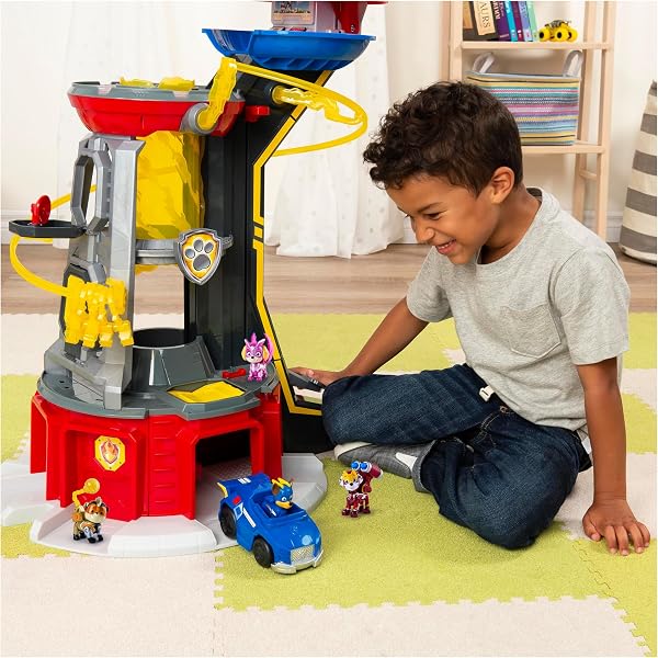 PAW PATROL, Mighty Lookout Tower mit 4 zusätzlichen exklusiven Action-Figuren, Spielzeugauto, Licht- und Geräuscheffekten, Spielzeug für Kinder ab 3 Jahren - 4