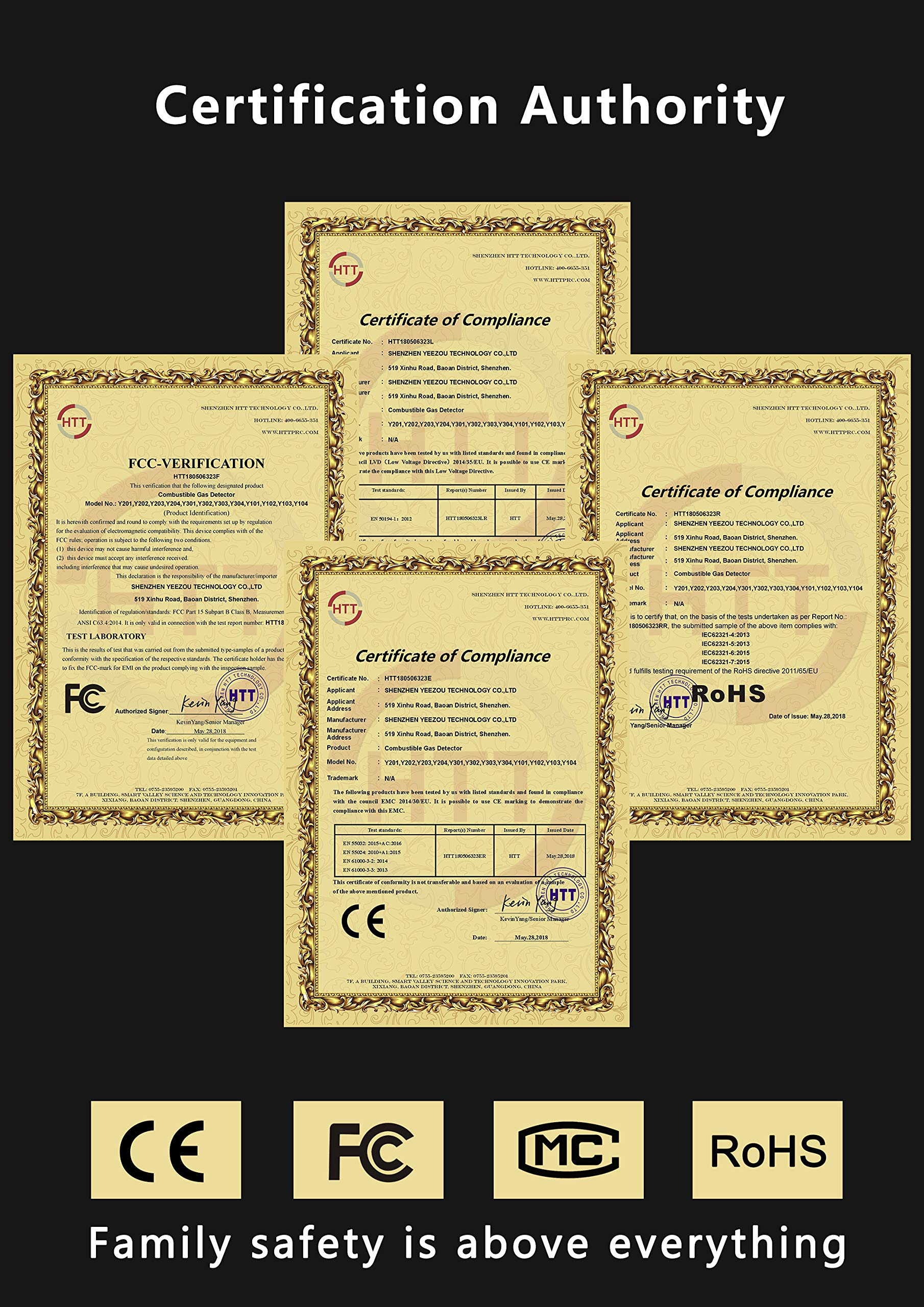 Buy YEEZOU Y201 Portable Methane Propane Combustible Natural Gas Leak