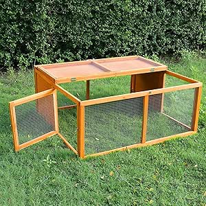 Amazon.com: Lifeand Wooden Chicken Coop, Portable and Foldable Chicken ...