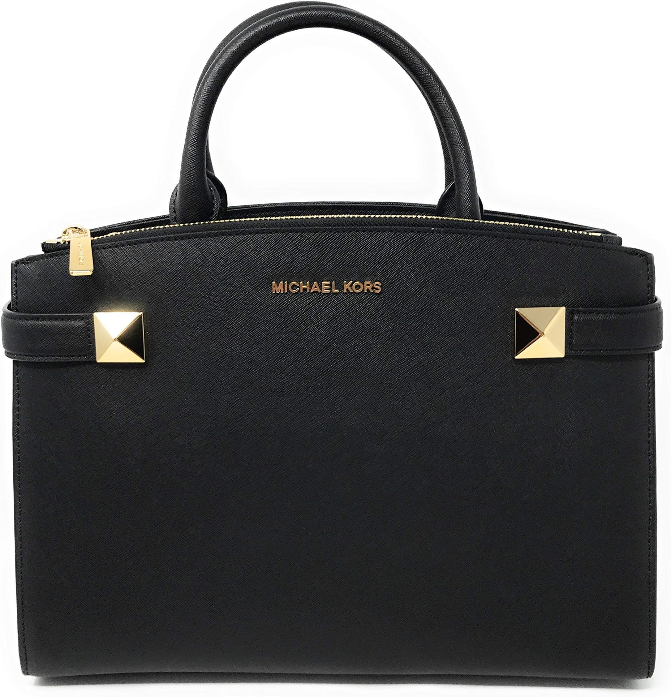 Michael Kors Women's Karla Medium East West Satchel No Size (Black)