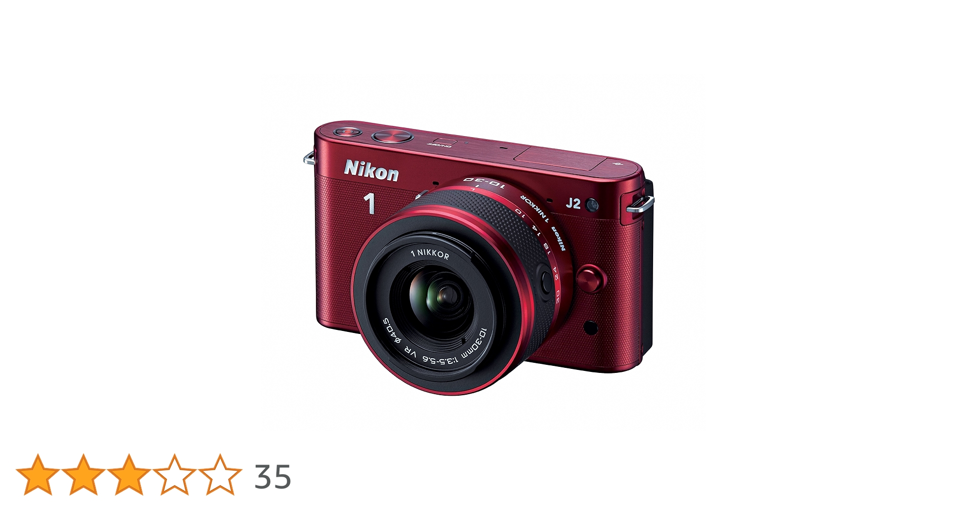 Nikon 1 J2 レッド NIKKOR 10-30mm　望遠レンズ付きセット ニコン Nikon 1 J2 ダブルズームキット 価格比較 - 価格.com