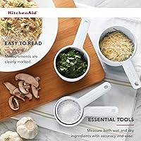 Vista 5 de KitchenAid Vasos medidores, juego de 4, blanco