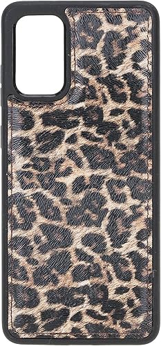 Venito Lucca - Funda de piel compatible con Samsung Galaxy Note 20 (6.7 pulgadas), extra segura, con cubierta trasera acolchada (patrón de leopardo)