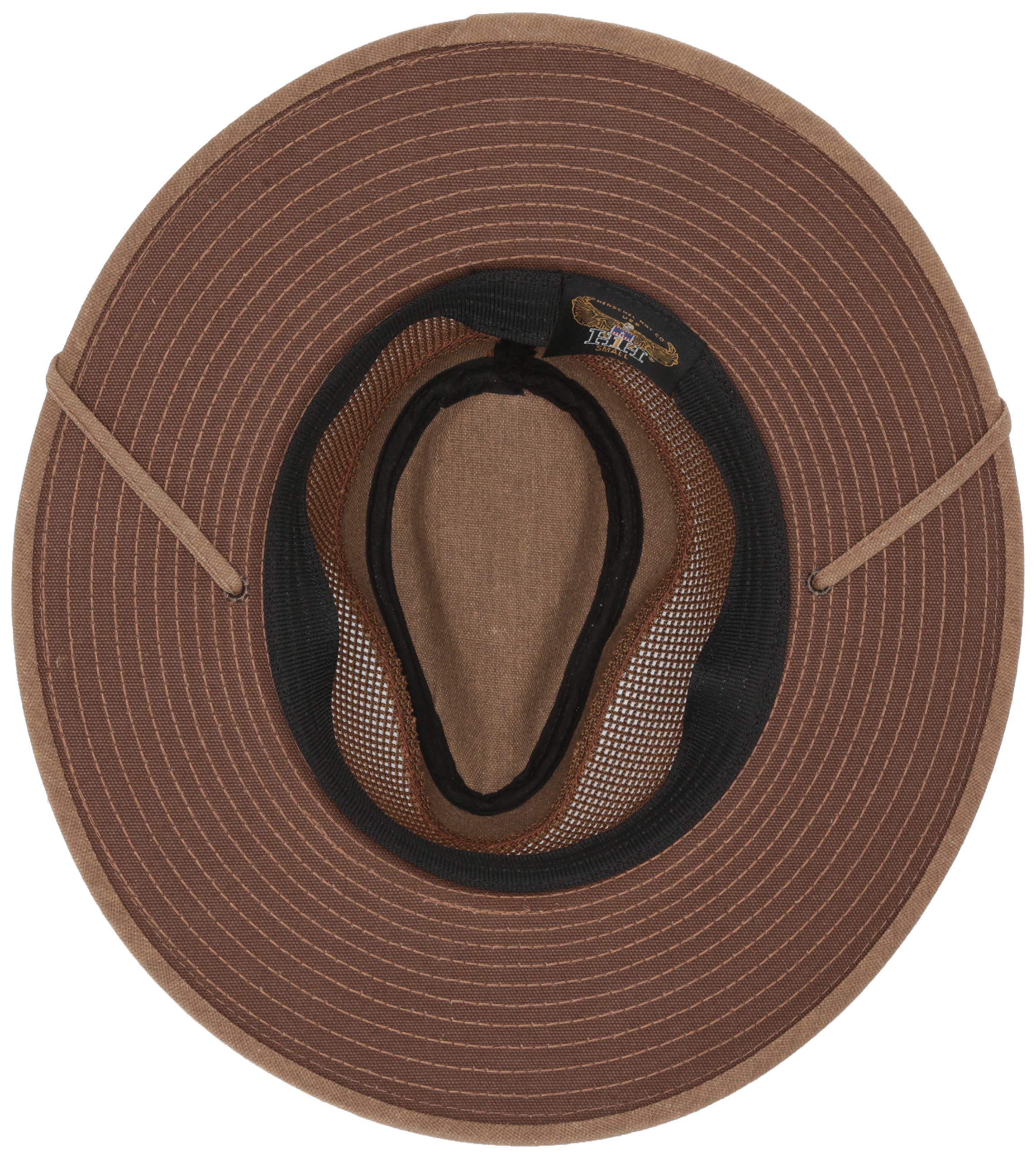 White Cotton Fedora Black Band Small Medium