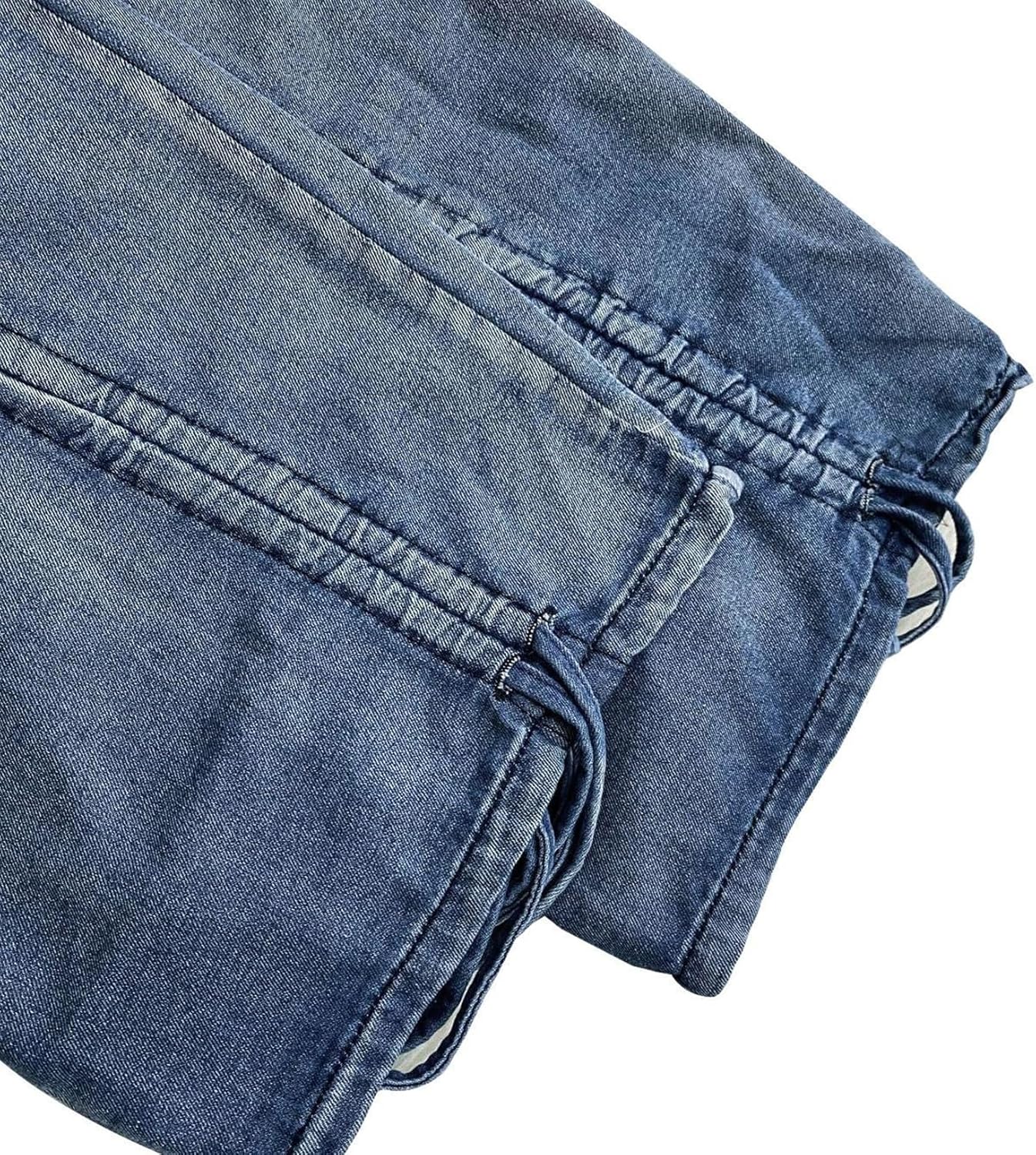 [RAMEMO] レディース デニムパンツ カーゴパンツ ギャザー ストリート系 原宿系 韓国 Y2K ジーンズ gパン 春 夏 秋