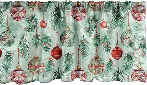 Miniatura 4 de Lunarable Cenefa de ventana azul pálido, diseño de conchas de vida submarina grunge, estrellas de mar, arte marítimo incompleto, cenefa de cortina