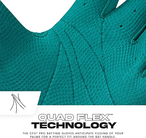 Miniatura 3 de Franklin Sports MLB - Guantes de bateo de béisbol CFX Pro para adultos y jóvenes, béisbol + sóftbol, varios tamaños + colores