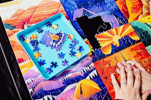 Miniatura 8 de Buffalo Games - Alfombrilla enrollable para rompecabezas - Accesorio de montaje y ahorro de rompecabezas - Alfombrilla de fieltro - Se adapta a