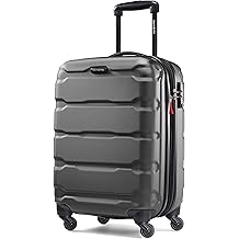 Omni PC Hardside Expandable Luggage with Spinner Wheels, Black, Carry-On 20-Inch