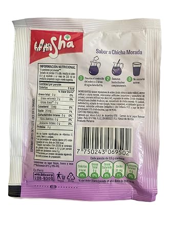 Umsha (Negrita) Chicha Morada Saborizante Peruano 39 gr - 3 sachets