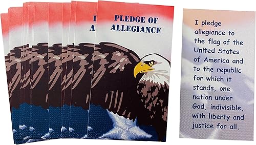 Miniatura 4 de Westmon Works Pledge of Allegiance Cards - Paquete de 24 tarjetas para profesores a granel para niños, fabricado en los Estados Unidos, juego de 24