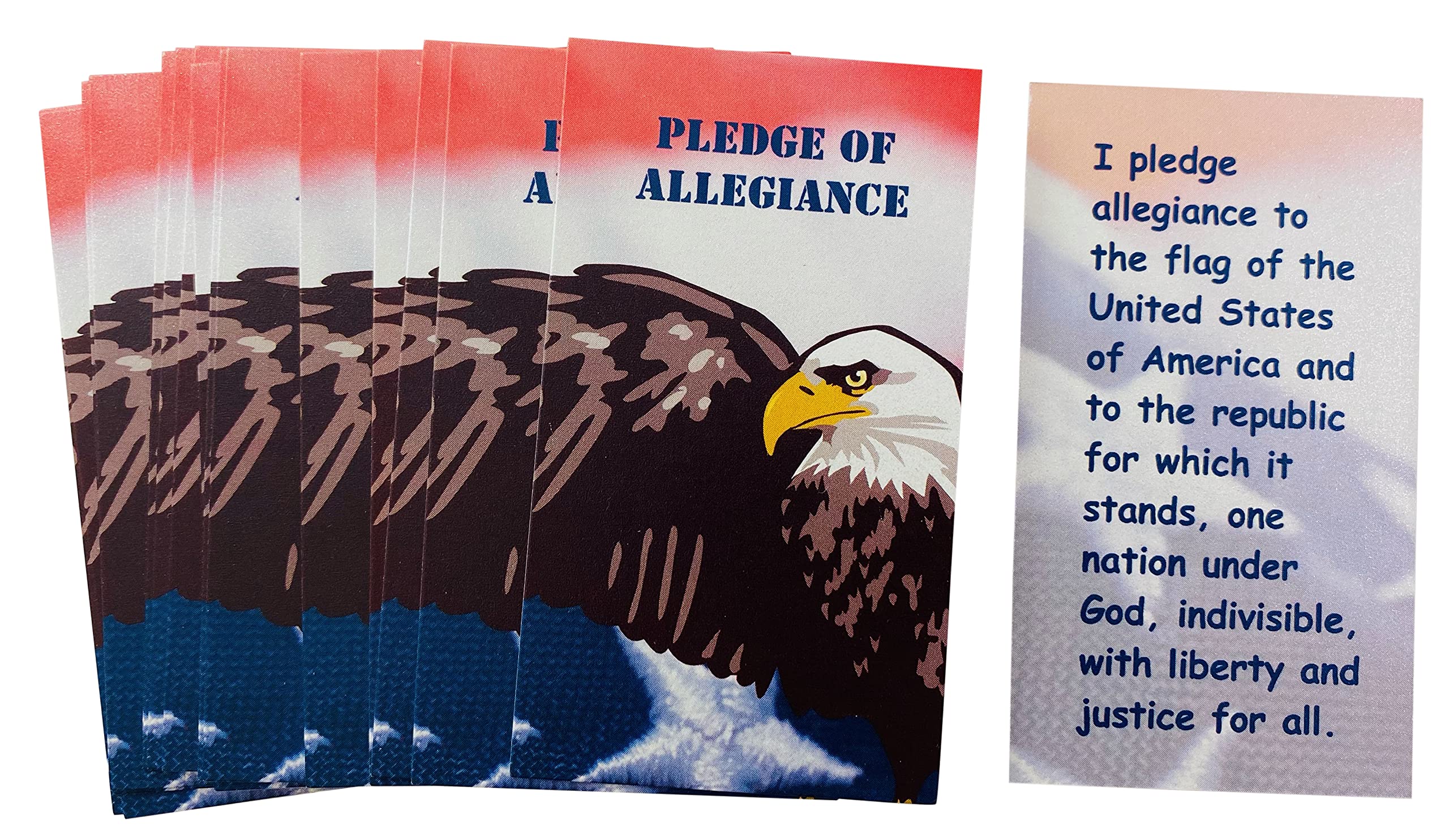 Westmon Works Pledge of Allegiance Cards Children's Bulk Teachers Classroom Pack Made in the USA, Set of 24 - Image 4