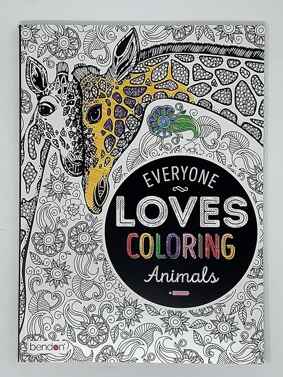 Bendon 26793 Animals Advanced Coloring Book Bendon