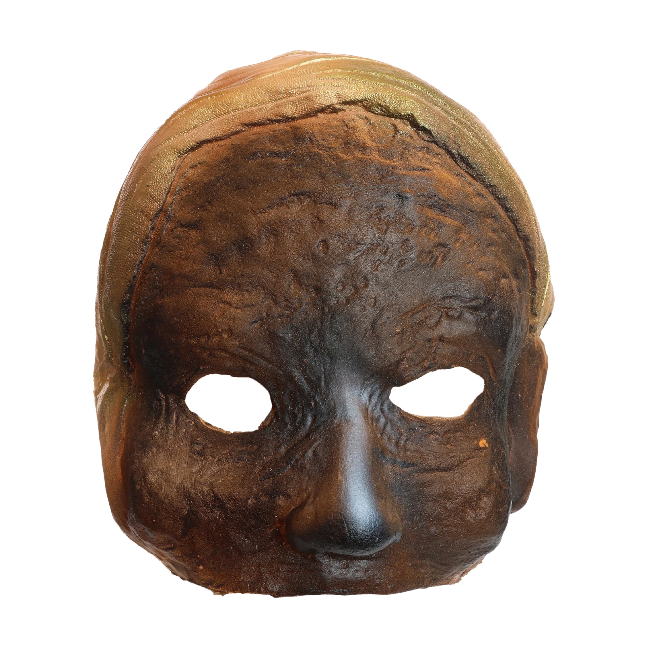 Halloween Unwrapped Mummy Face Mask - Scary Rotting Face With Eye Holes - Perfect for Halloween Fancy Dress - Pack of 12