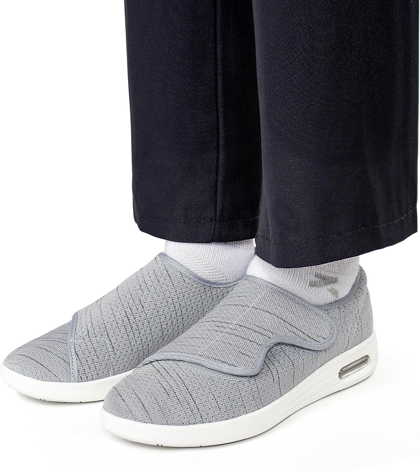 Women's Orthopedic Diabetic Walking Shoes – Wide Fit Sneakers with Air Cushion & Adjustable Straps for Swollen Feet - Image 7