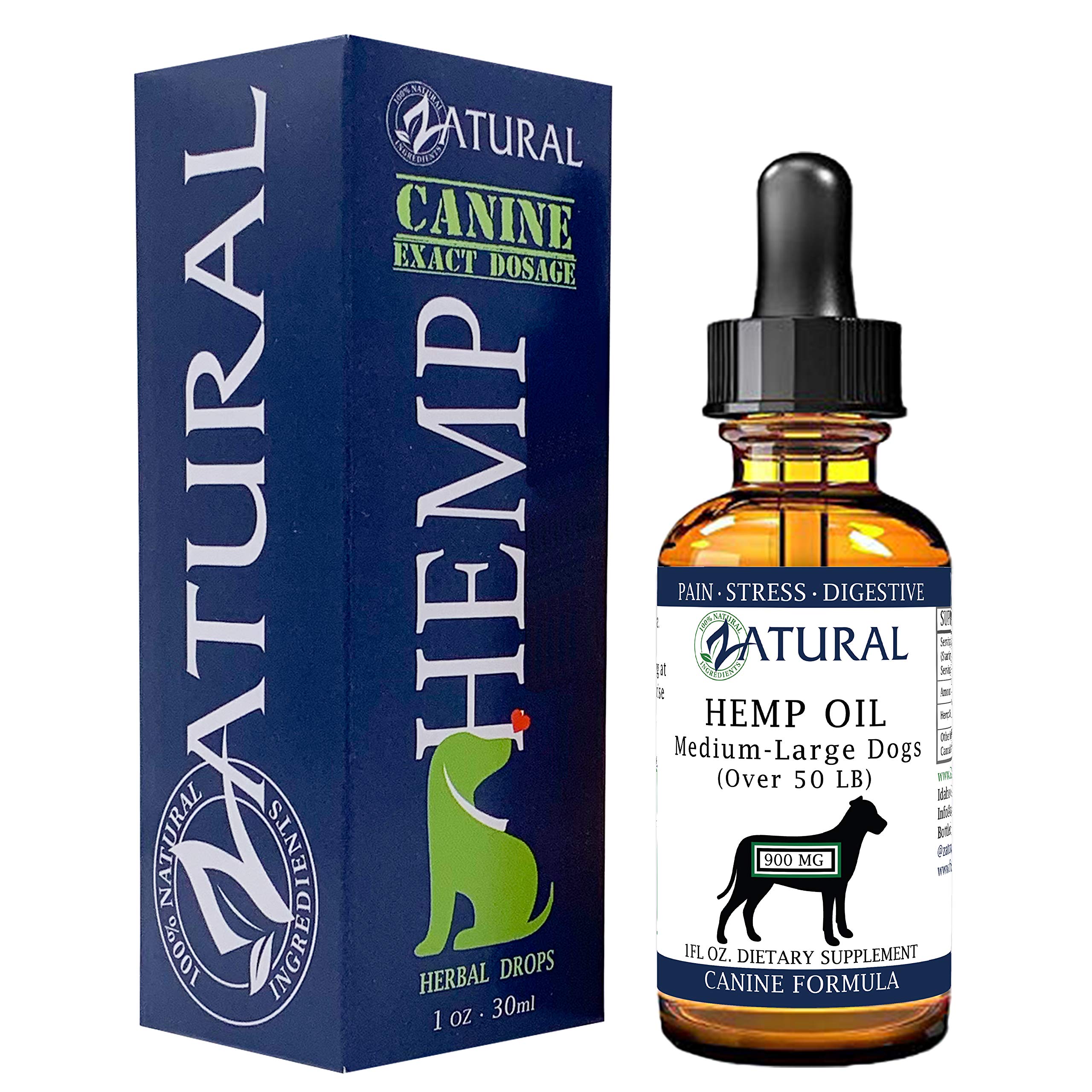Zatural Hemp for Dogs - All Natural Vegan Omegas (900mg)