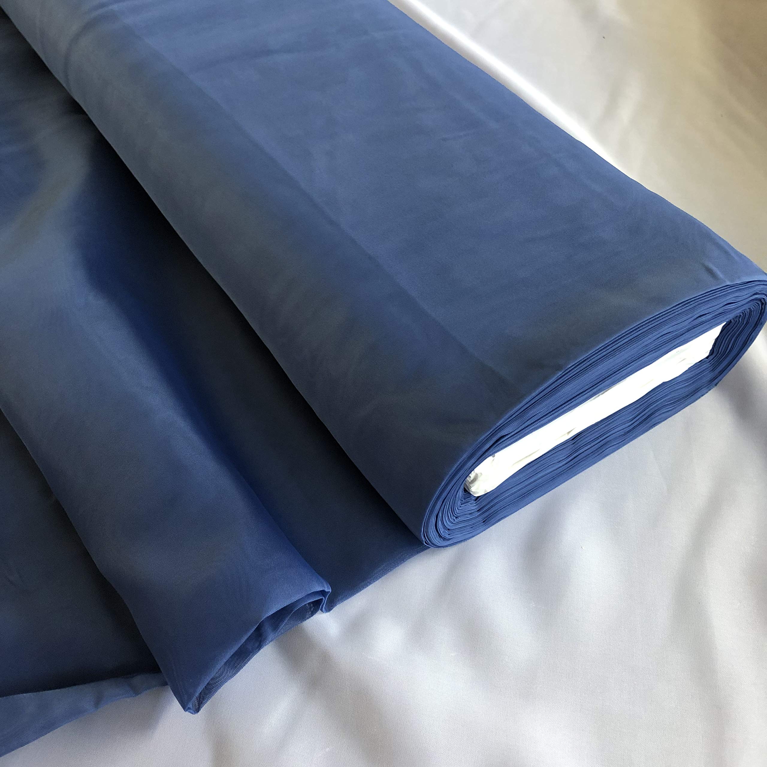 Megachest Wedding Voile Fabric 58 Inches Wide DIY Material (Navy Blue, 10 Meters Long) — image 1