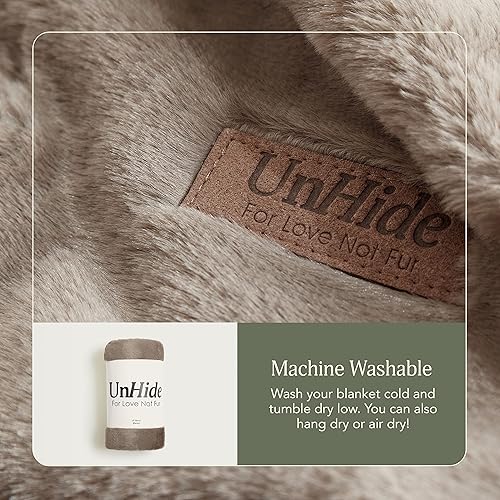Miniatura 3 de UnHide Lil' Marsh - Manta de piel sintética, duradera, ligera, extra suave, lavable a máquina, añade una capa de suavidad a cualquier cama, sofá o