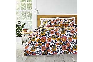 Marimekko Queen Duvet Cover Set: Vibrant Rosarium Pink for Serene Sleep