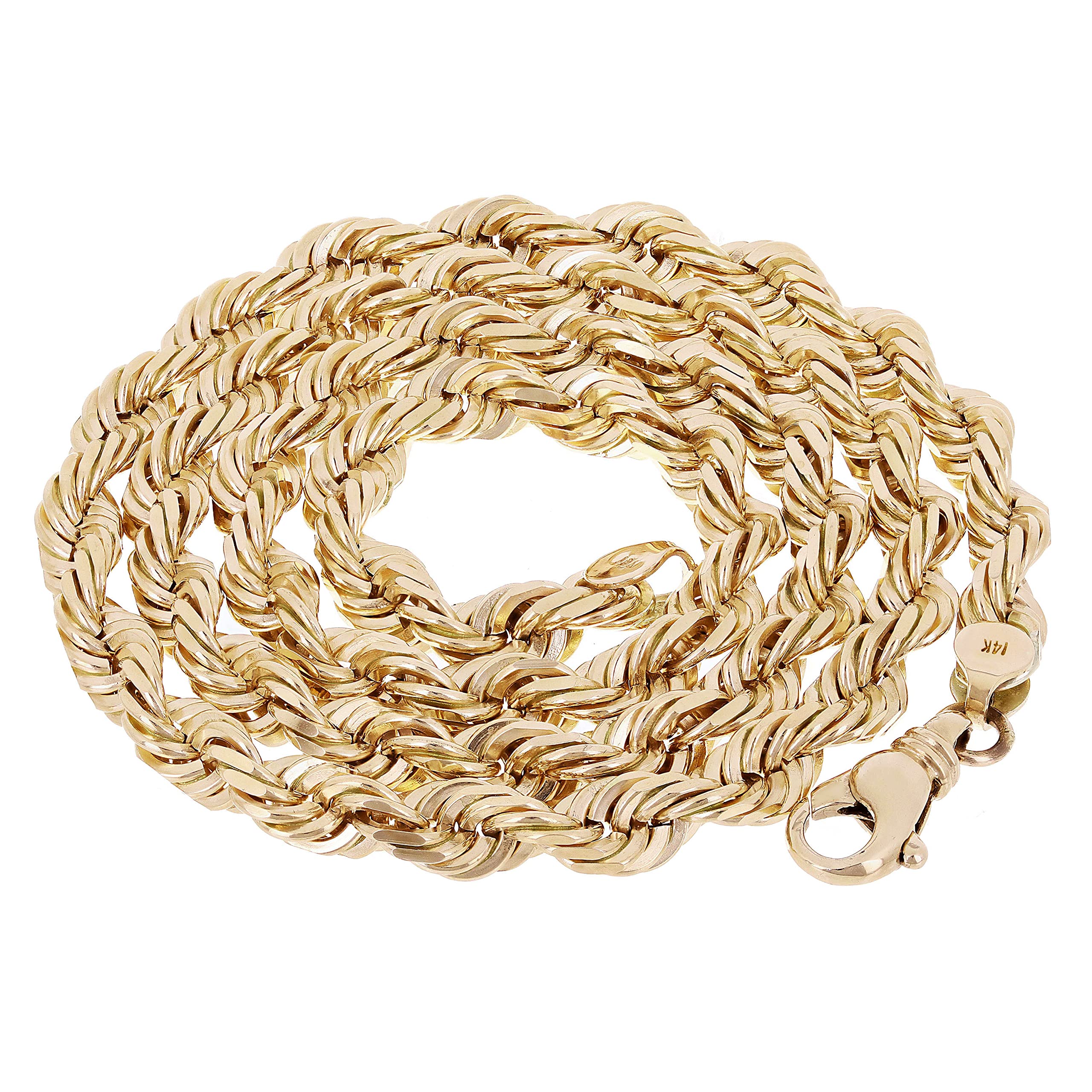 Solid 14k Gold Rope Chain
