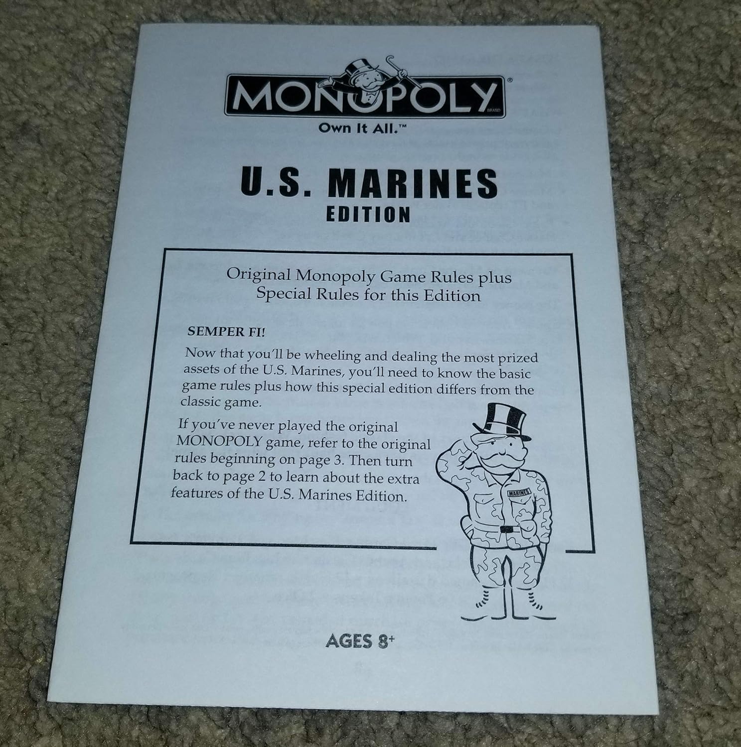 US Marines Monopoly
