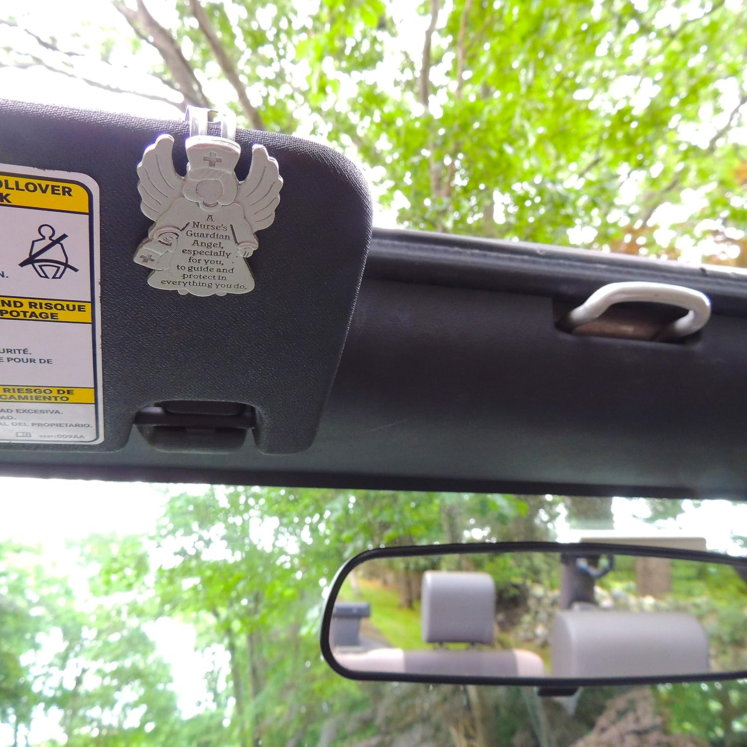 Cathedral Art Silver (Abbey & CA Gift) athedral Art Guardian Angels at Work and Play Sun Visor Clip