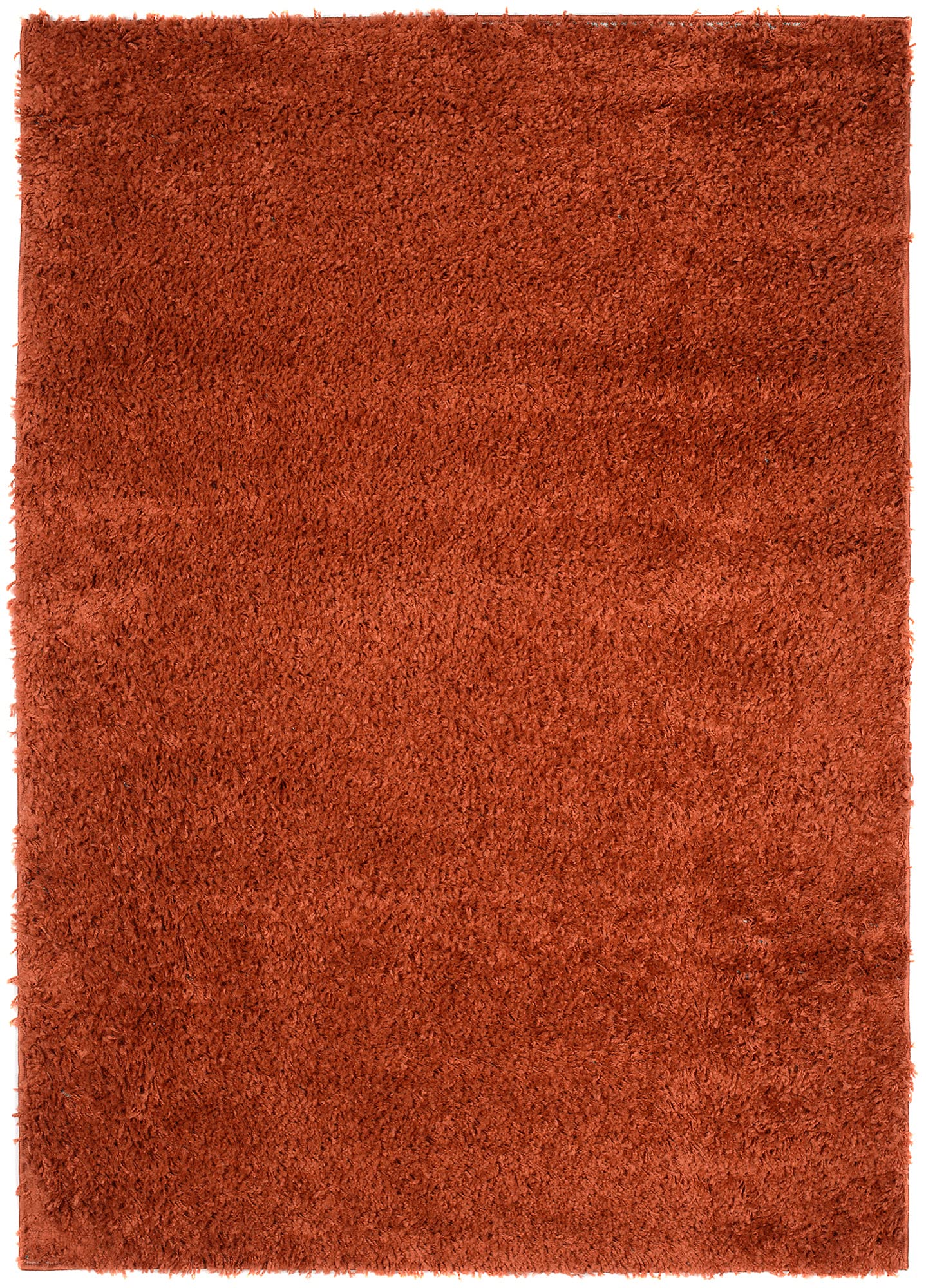 TAPISO Essence Shaggy Alfombra Pelo Largo Moderno Ladrillo Rojo Monocolor Salón Dormitorio Adulto Niño Cama Escritorio Suave Super Suave Grueso Oeko-Tex 160 x 220 cm