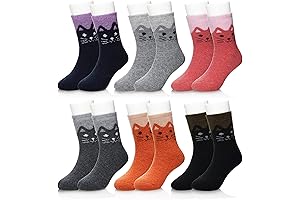 Wool Socks for Winter, Warm Toddler Boys Girls Socks, Thermal Socks 6...