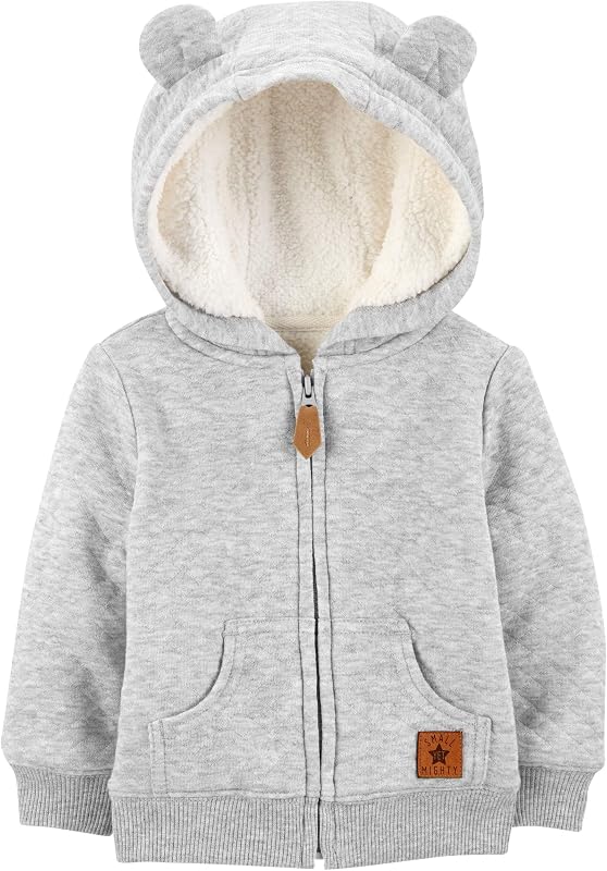 Simple Joys by Carter's campera tipo suéter con capucha para bebé y forro de sherpa