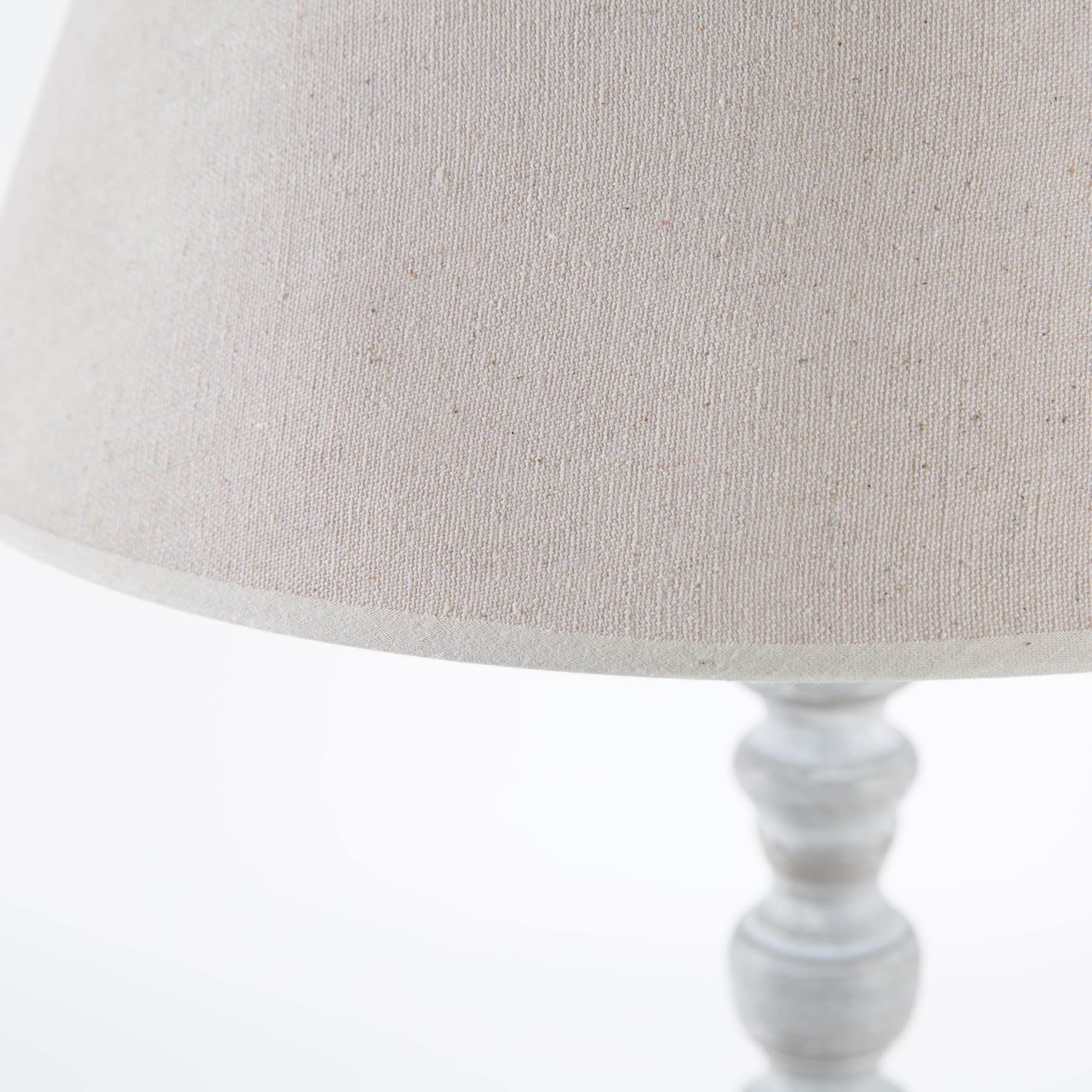 DiKasa Lampada da Terra Classica con Paralume in Tessuto Beige e Base in Metallo Grigio, Design Elegante e Minimal per Soggiorno Camera da Letto e Angolo Lettura 38x154 cm