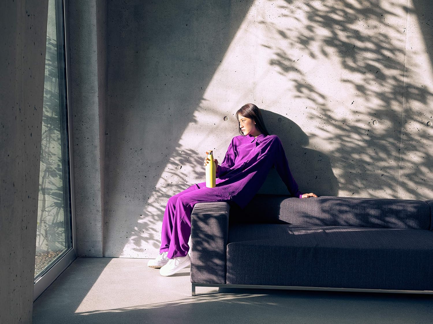 Sigg - Insulated Water Bottle - Meridian Ultra Lemon - Leakproof & Extra-Slim - BPA Free - Plastic Free - 18/8 Stainless Steel - Double Walled - Bamboo Screw Top - Yellow - 17 Oz - Image 8