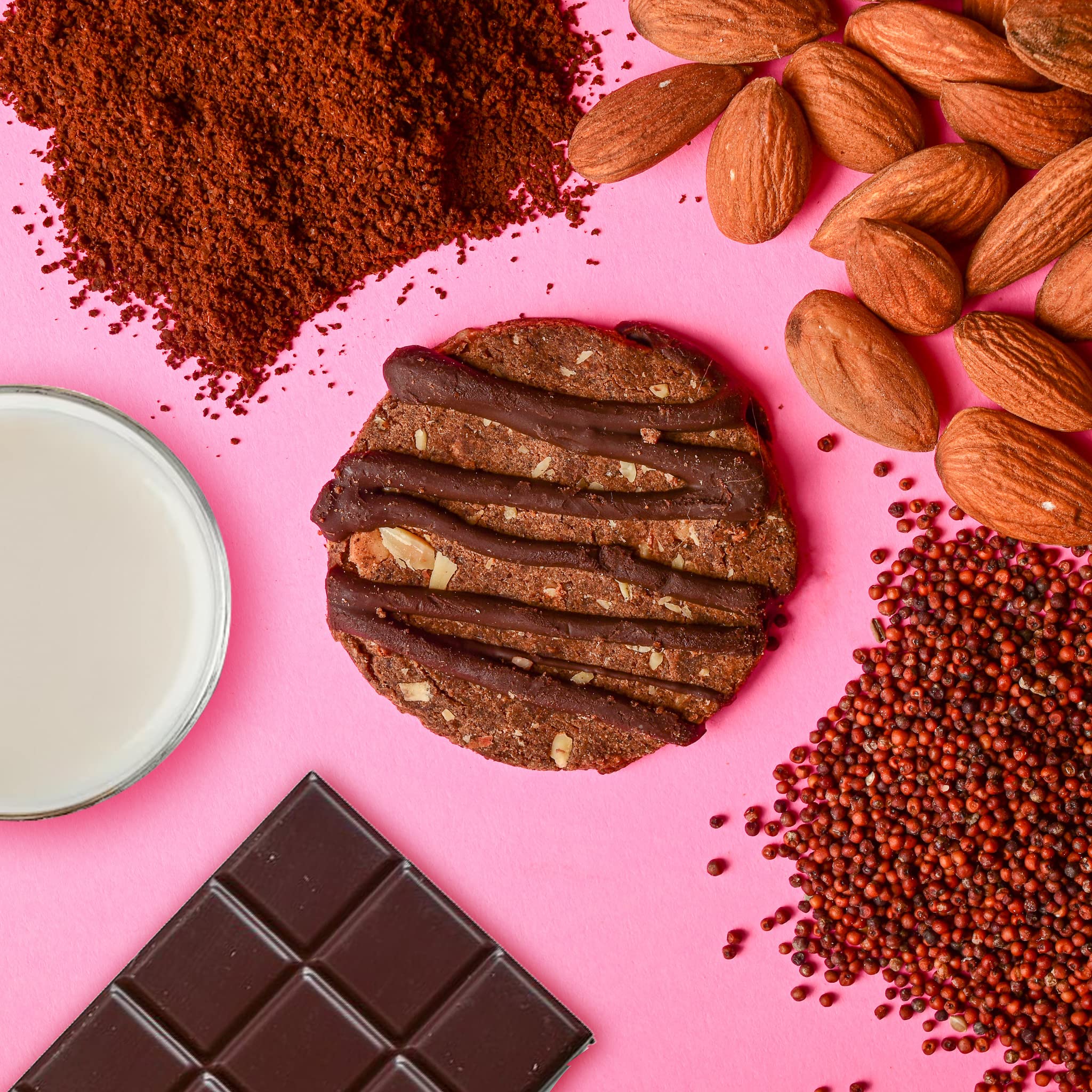 Kikibix Tasty & Healthy Cookies Assorted Combo Pack, No Maida & No Refine Sugar, Coffee, Ragi Chocolate, Fig & Date, Choco Bliss Cookies, Natural Jaggery Biscuit, High Fiber Snack For Weightloss, 520 Gms - Image 7 thumbnail