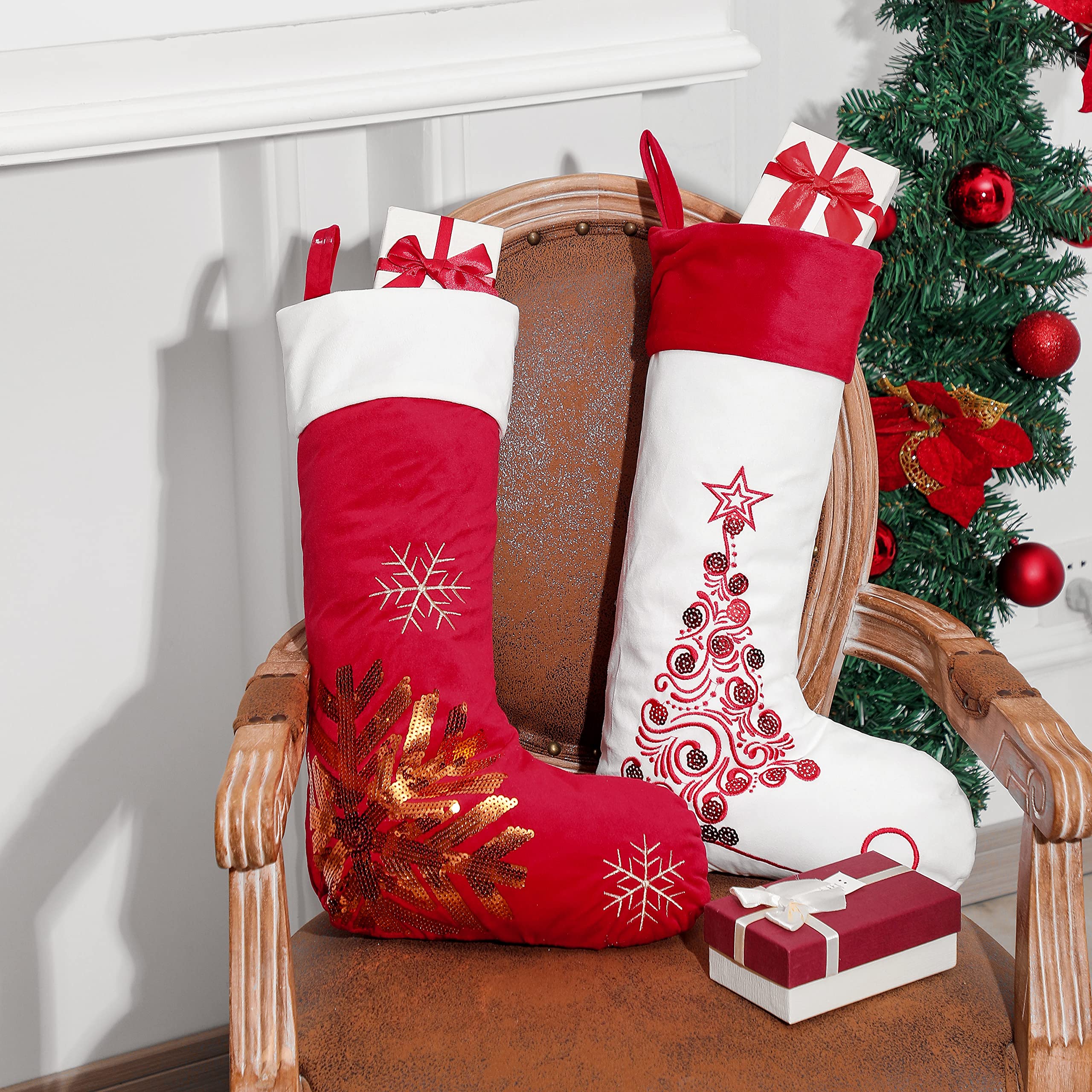 Christmas stocking tree decoration Clearance