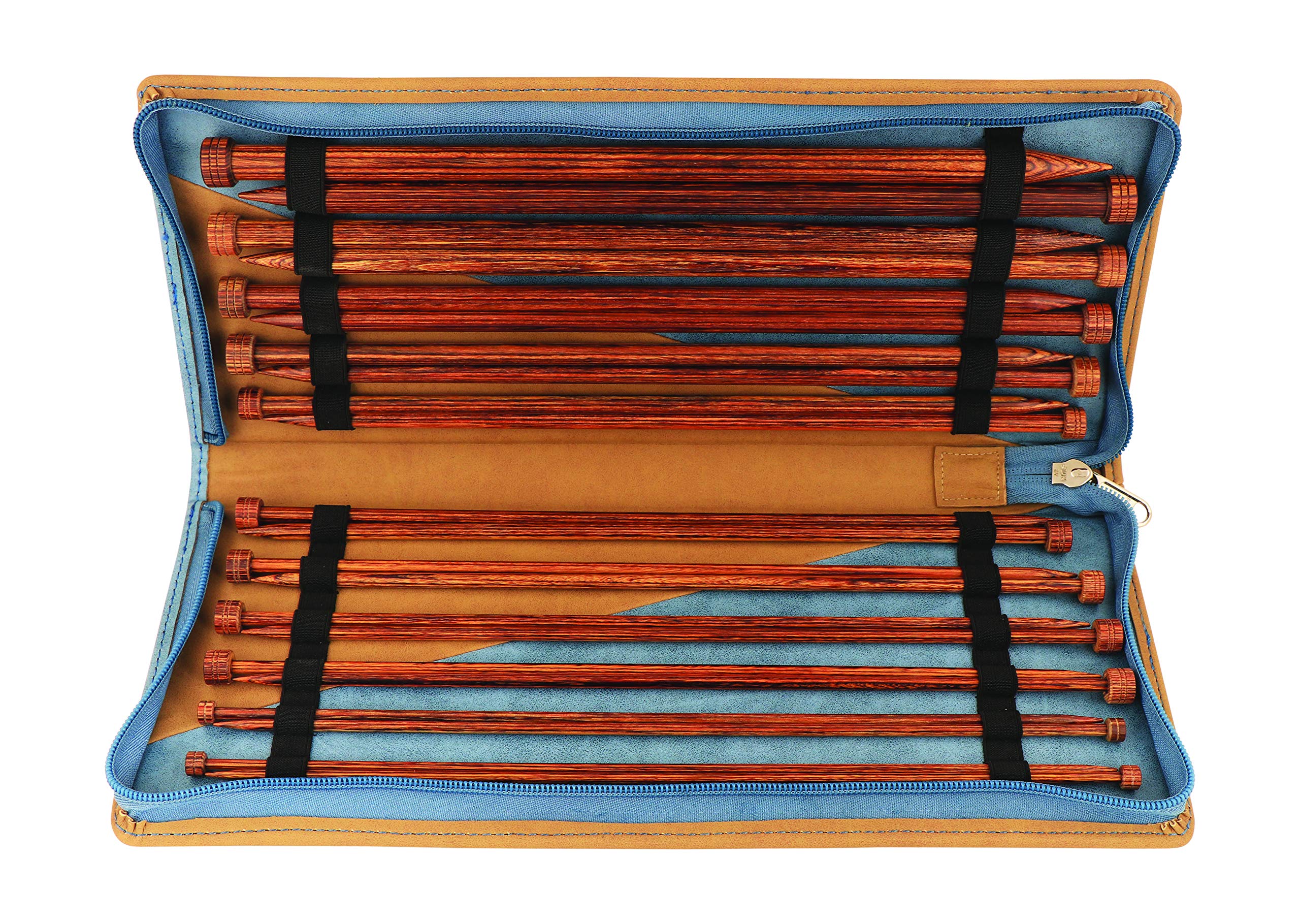 KnitPro KP31284 Stricknadelset, Holz, Braun, 30cm