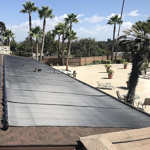 Miniatura 5 de Kit de bricolaje de calentador solar de piscina de grado industrial, sistema de montaje superior sin tirantes de viento alto y máxima resistencia a