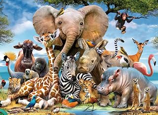 500 Piece Puzzles for Adults Animals Kingdom 20.5 x 15 Inch 500 Piece Jigsaw Puzzles for Adults Puzzles 500 Pieces for Adults Educational Challenge Puzzle