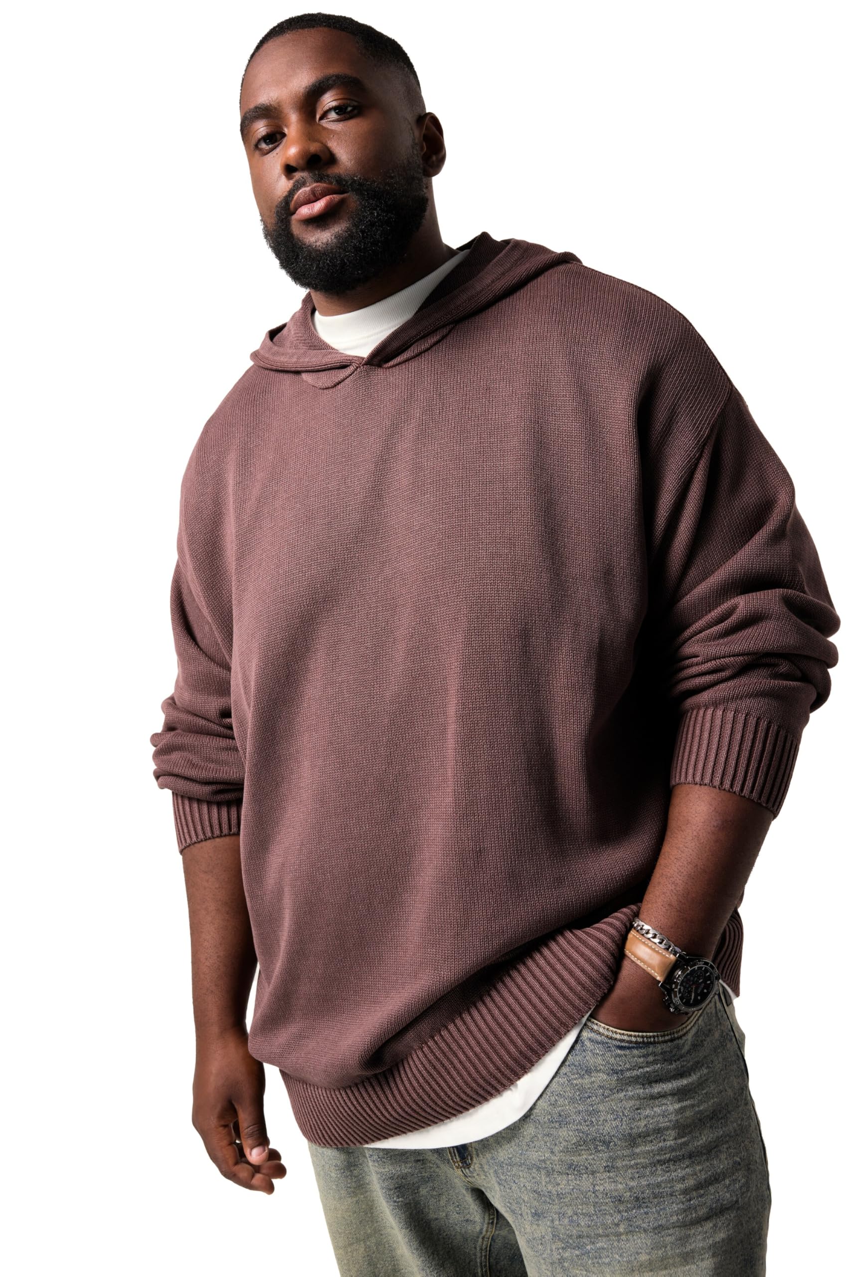 STHUGE Strickhoodie, Kapuzenpullover 842213