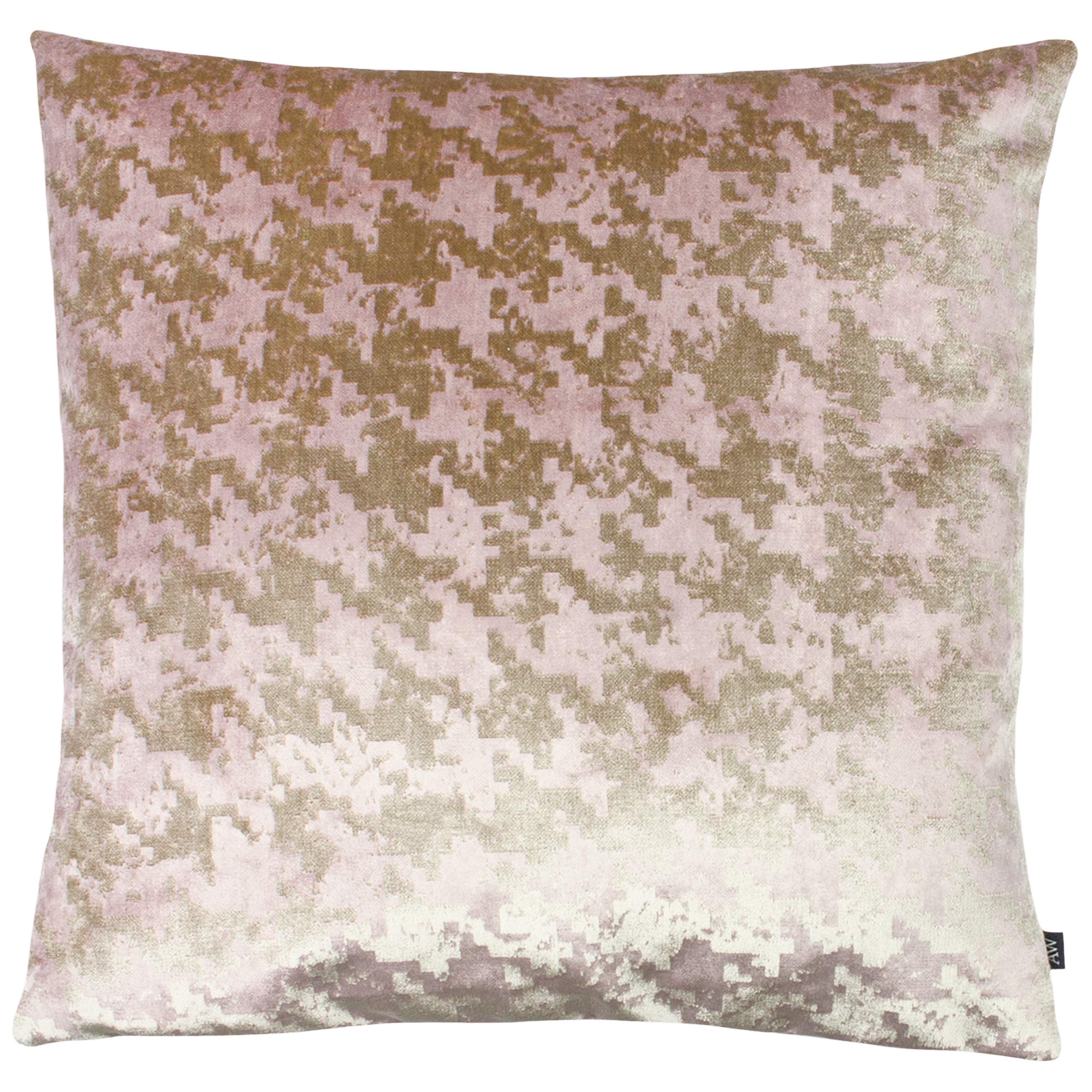 Ashley Wilde Nevado Feather Filled Cushion, Viscose, Polyester, Gold/Blush