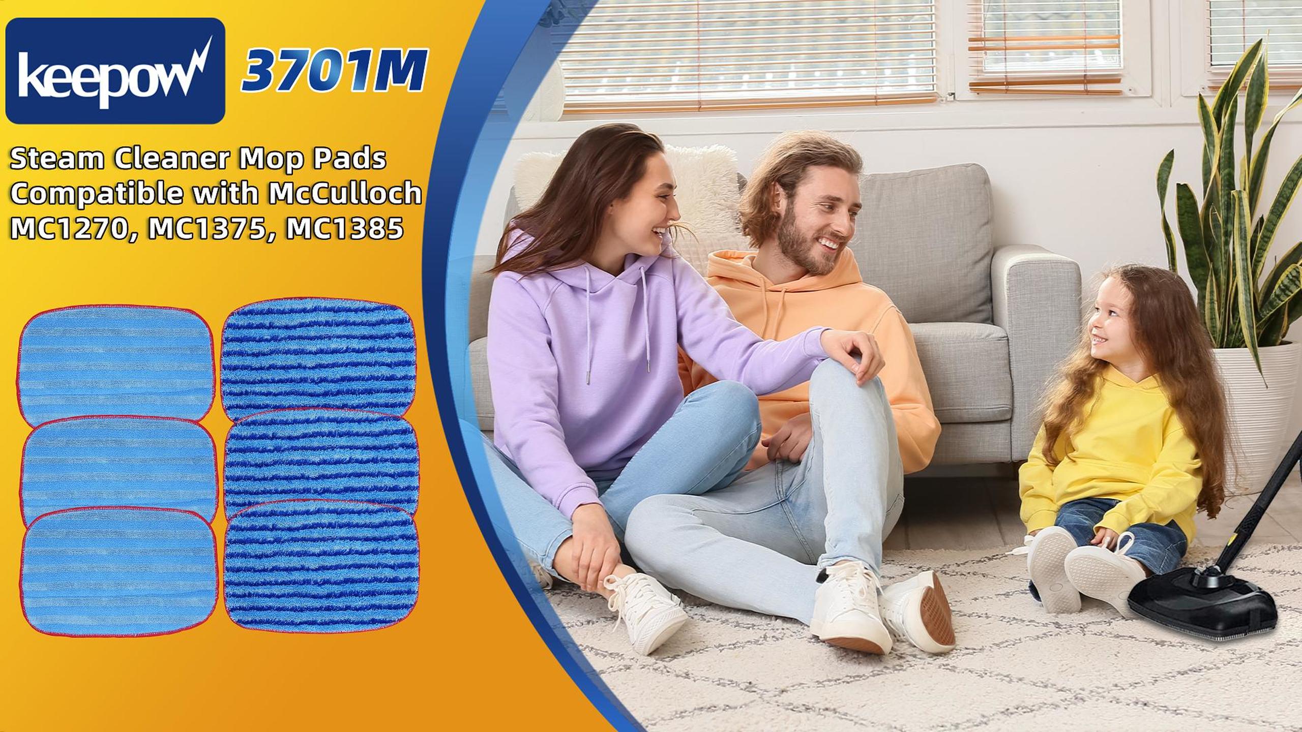 Amazon.com: KEEPOW MC1375 MC1385 Microfiber Steam Mop Pads