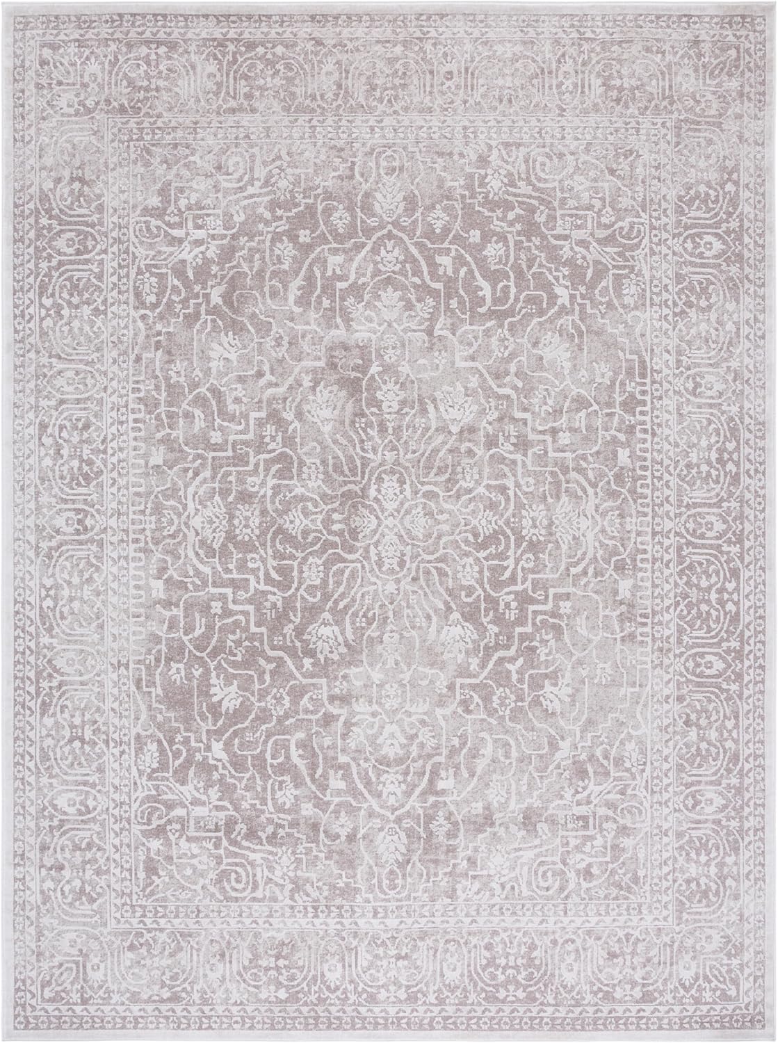 SAFAVIEH Area Rug 8x10 - Reflection Collection - Large - Beige & Cream, Non-Shedding & Easy Cleaning, Ideal for Living Room, Bedroom, Dining Space (RFT670A)