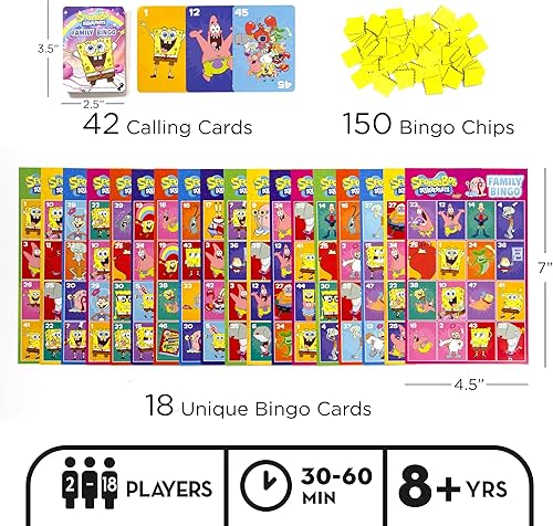 Miniatura 2 de Aquarius - Juego de bingo familiar de Bob Esponja