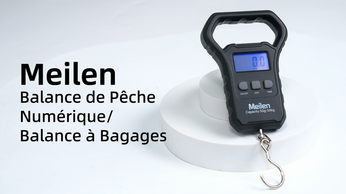 Balance à Bagages Numérique PS01 – 50 Kg / 110 Lb – Écran LCD Rétroéclairé – Avec Sangle