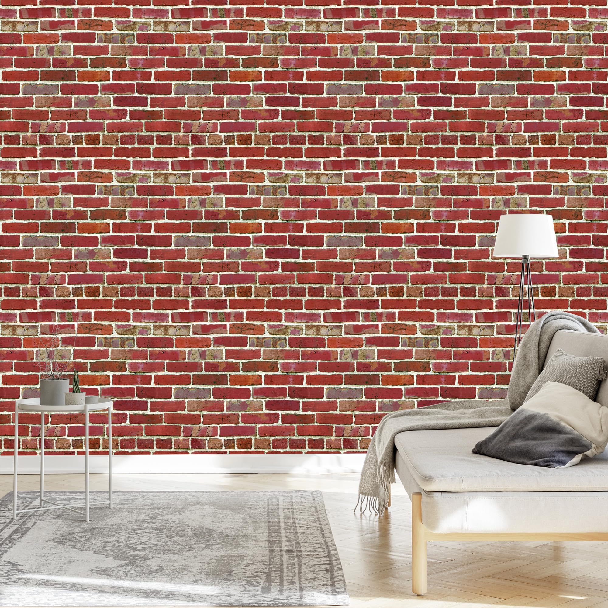 Decoración de Pared, Ladrillo y pared 3D, 50 x 1000 cm