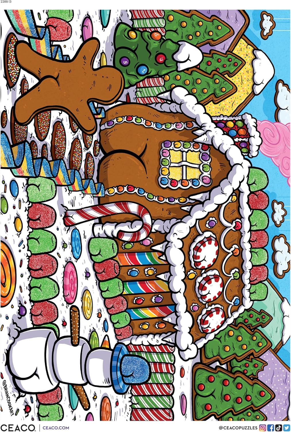 Ceaco - Avanti - Puppies in a Wagon - 300 Piece Puzzle for Adults - Challenging and Perfect for Game Nights - Finished Puzzle Size 21.25 x 15