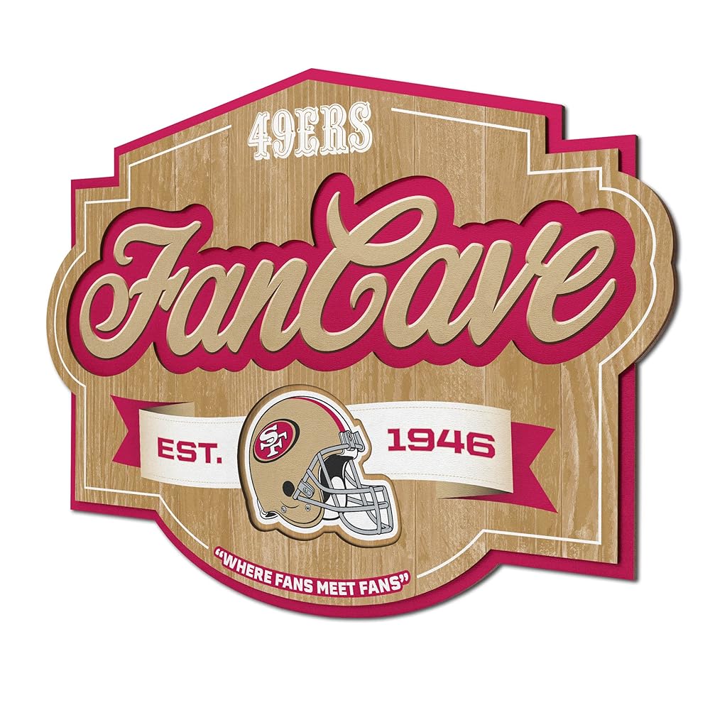 YouTheFan NFL San Francisco 49ers Fan Cave Sign
