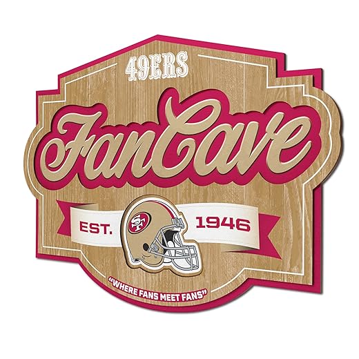 YouTheFan NFL San Francisco 49ers Fan Cave Sign