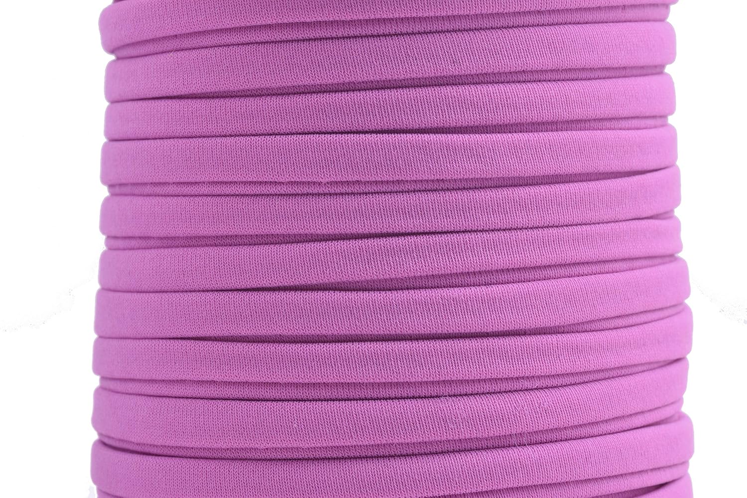 KONMAY Stretchy Polyester Spandex Cord, 18 Meters 5.0mm Soft Skinny Stitched Elastic String for Jewelry Making Sewing, and Crafting
