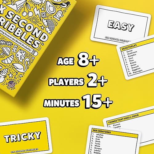 Miniatura 2 de Six Second Scribbles The frenéticamente rápido y fantásticamente divertido juego de dibujo  Un juego de fiesta familiar para niños, adolescentes y